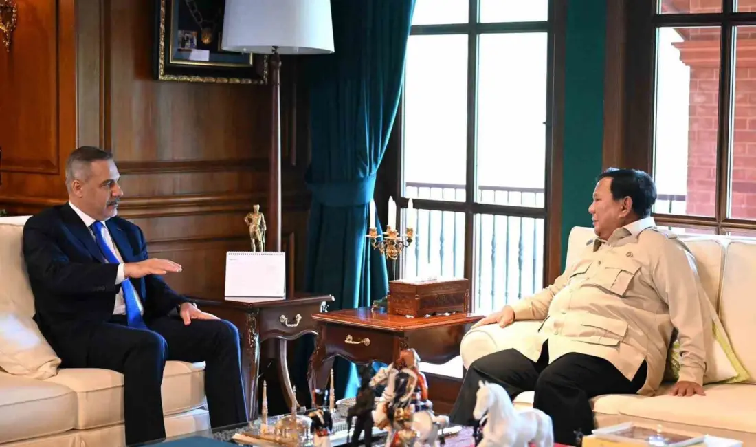 Dışişleri Bakanı Hakan Fidan, Jakarta’da Endonezya Cumhurbaşkanı Prabowo Subianto ile