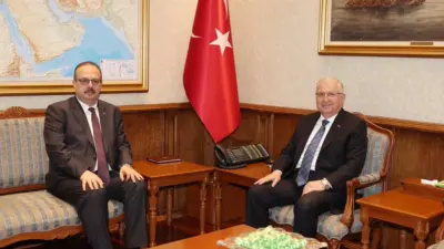 Milli Savunma Bakanı Yaşar Güler, Ankara Valisi Yakup Canbolat’ı kabul