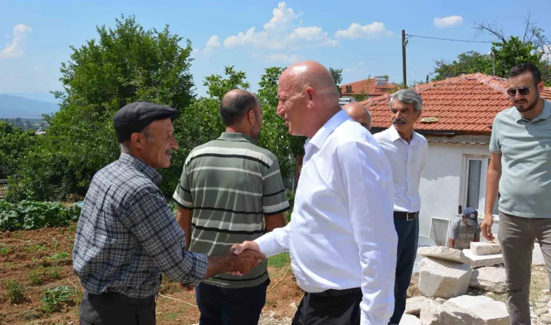 Babadağ Belediye Başkanı Murat Kumral, Fen İşleri Birimi ekipleriyle birlikte
