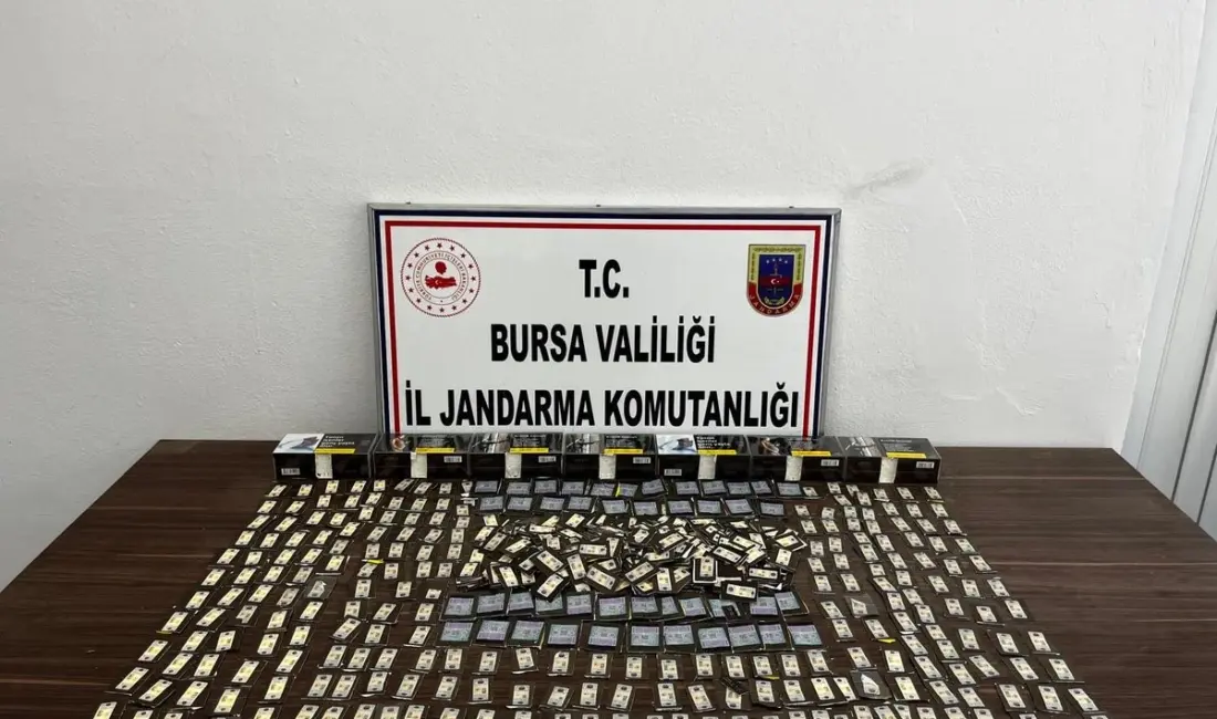 Bursa’da jandarma ekiplerince kaçak tütün ve tütün mamulleri ticaretinin önlenmesine