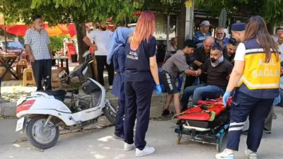 Bursa’nın İnegöl ilçesinde otomobil ile çarpışan motosikletin sürücüsü yaralandı. Kaza,