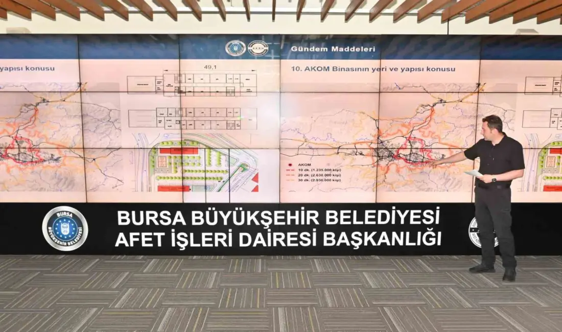 Bursa Büyükşehir Belediyesi tarafından şehri afetlere karşı daha hazır ve