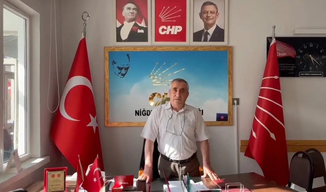 Cumhuriyet Halk Partisi (CHP) Niğde İl Başkanı Bünyamin Kıvrakdal görevden