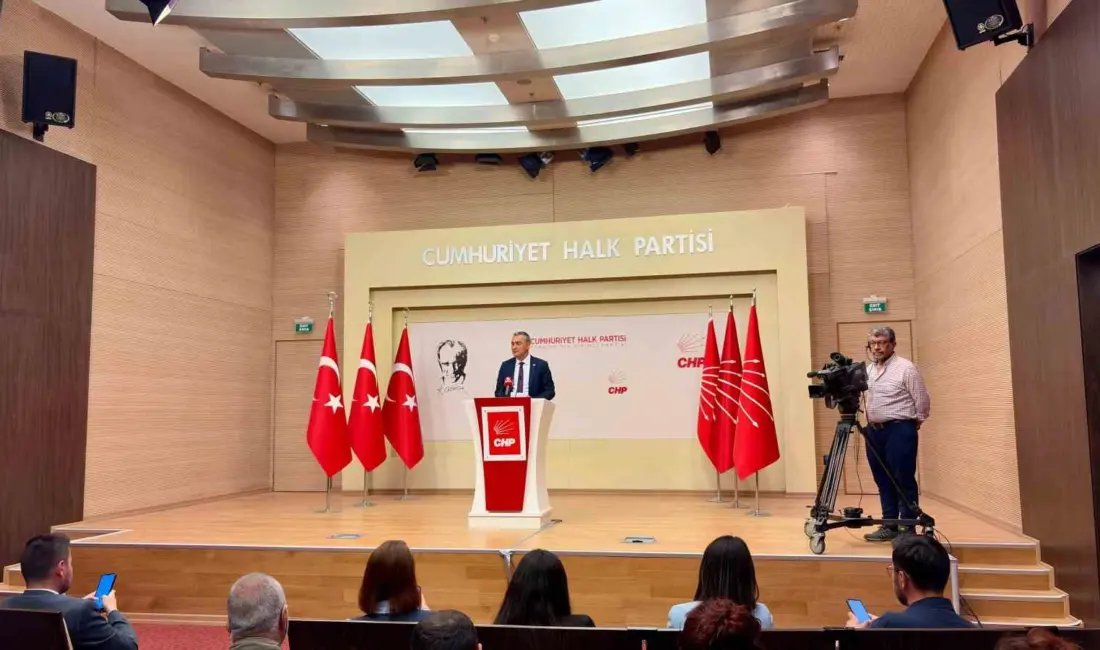 Cumhuriyet Halk Partisi (CHP) Parti Sözcüsü Müslim Sarı, “Önümüzdeki sürece