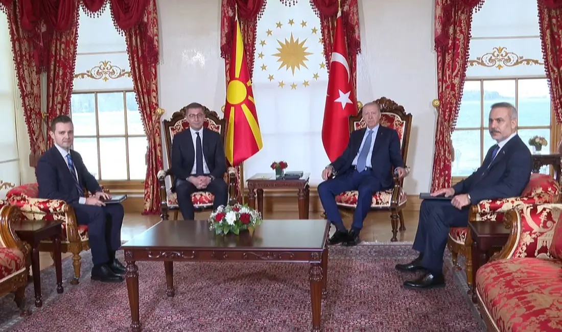 Cumhurbaşkanı Recep Tayyip Erdoğan, Kuzey Makedonya Başbakanı Hristijan Mickoski’yi kabul