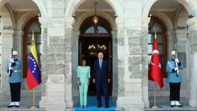 Cumhurbaşkanı Recep Tayyip Erdoğan, Venezuela Cumhurbaşkanı Vekili Delcy Rodriguez ile