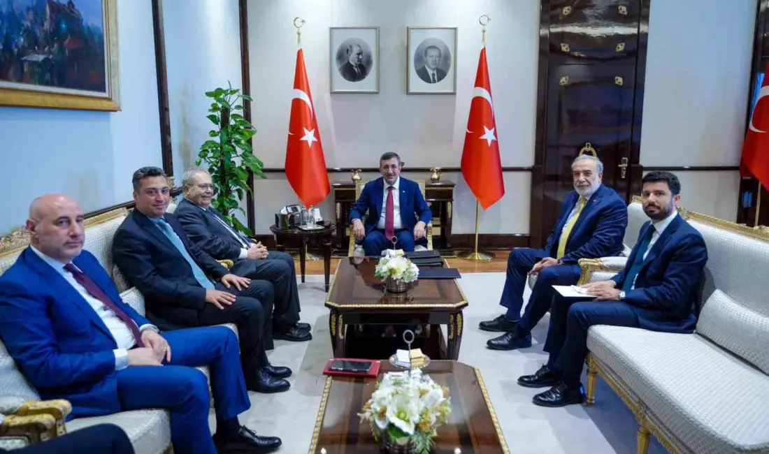 Cumhurbaşkanı Yardımcısı Cevdet Yılmaz, Lübnan Başbakan Yardımcısı Tarık Mitri ile