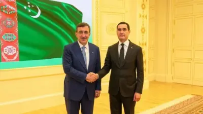 Cumhurbaşkanı Cevdet Yılmaz ve Türkmenistan Bakanlar Kurulu Başkan Yardımcısı Nökerguli