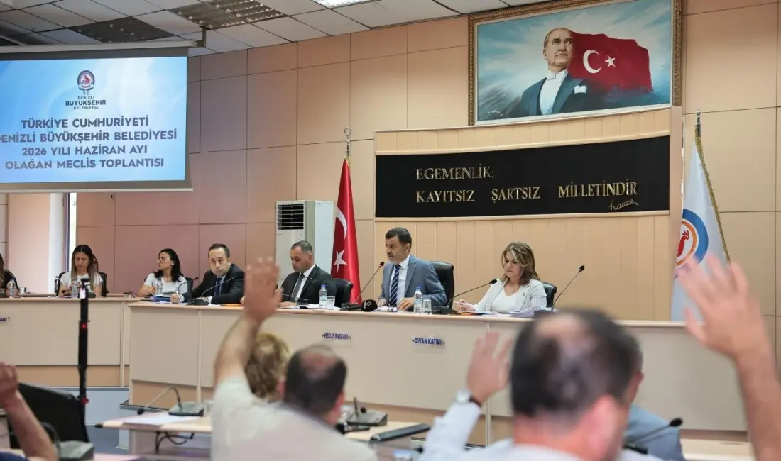 Denizli Büyükşehir Belediye Meclisi’nin 2026 yılı Haziran ayı toplantısı, Büyükşehir