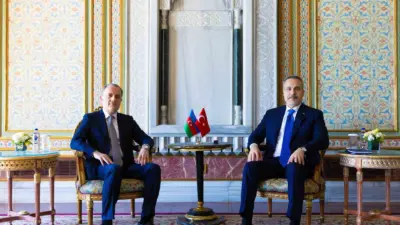 Dışişleri Bakanı Hakan Fidan, Azerbaycan Dışişleri Bakanı Ceyhun Bayramov ile