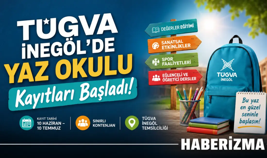 Türkiye Gençlik Vakfı (TÜGVA) İnegöl İlçe Temsilciliği, çocukların yaz tatilini