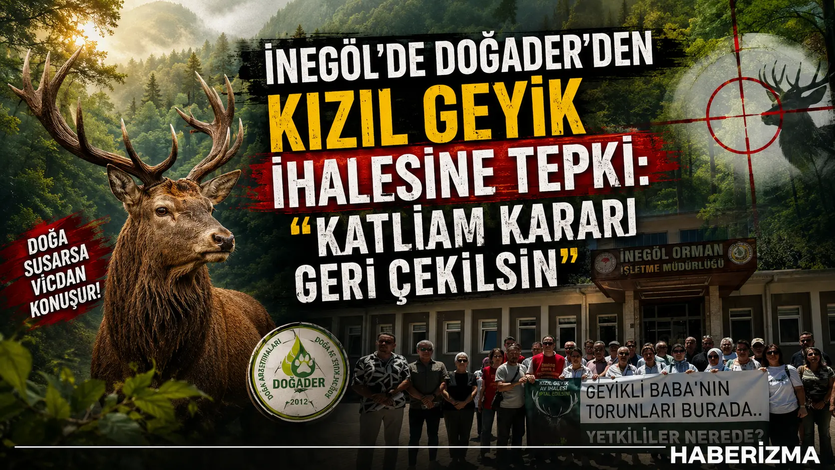 İnegöl’de DOĞADER tarafından, yaban hayatının korunması amacıyla İnegöl Orman İşletme