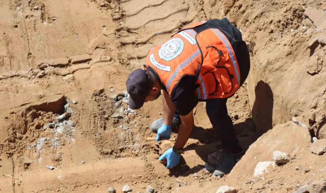 Gazze Şehri’nin kuzeyinde İsrail ordusunun saldırıları sırasında tahrip olan Şeyh