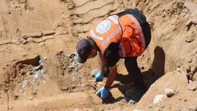 Gazze Şehri’nin kuzeyinde İsrail ordusunun saldırıları sırasında tahrip olan Şeyh