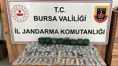 Bursa’nın İnegöl ilçesinde jandarma ekiplerince düzenlenen operasyonda piyasa değeri yaklaşık