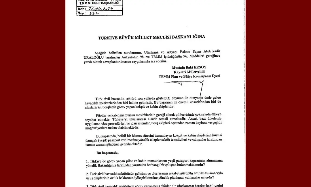 Milliyetçi Hareket Partisi (MHP) Kayseri Milletvekili Baki Ersoy, Türk sivil