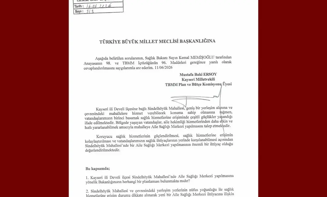 Milliyetçi Hareket Partisi (MHP) Kayseri Milletvekili Baki Ersoy, Kayseri’nin Develi