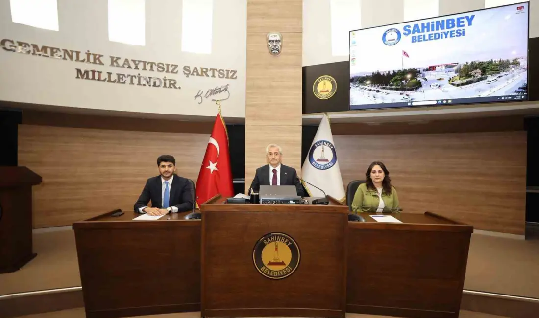 Şahinbey Belediyesi Haziran ayı olağan meclis toplantısının birinci oturumu Şahinbey