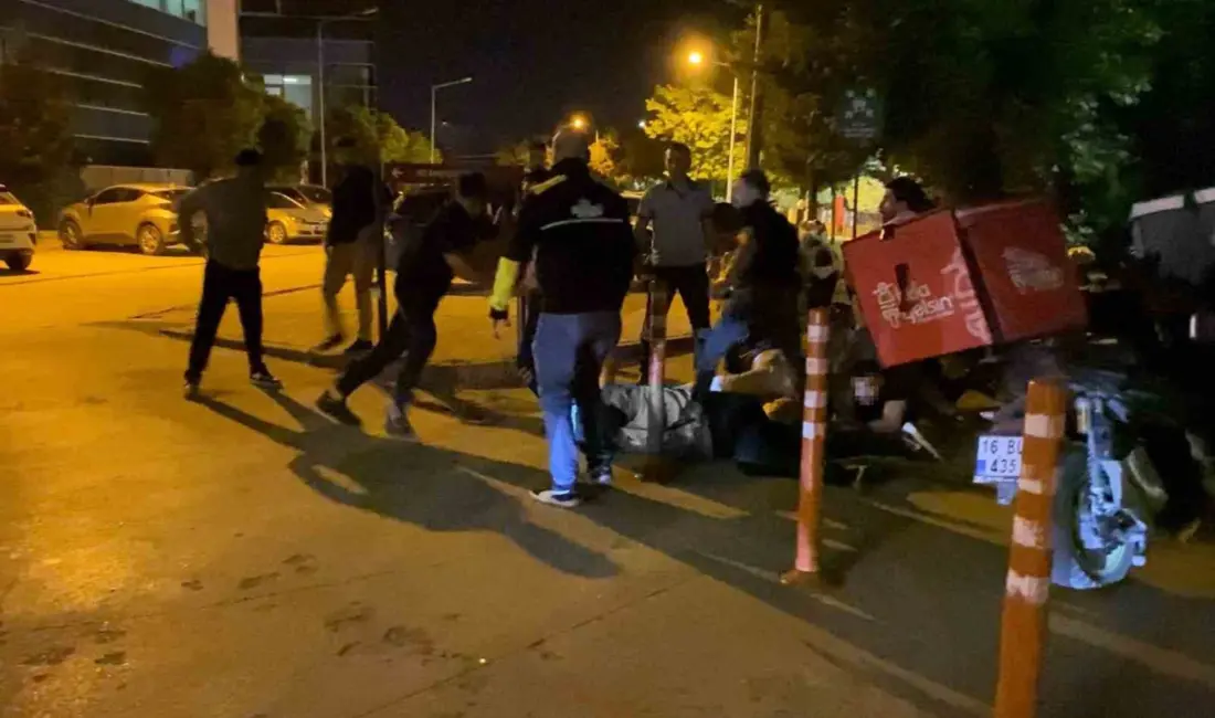 Bursa’nın İnegöl ilçesinde motokuryeler ile gıda satışı yapan işletme sahipleri