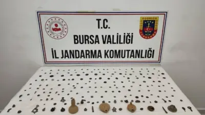 Bursa’nın Gemlik ilçesinde jandarma ekiplerince düzenlenen operasyonda, Roma ve Bizans
