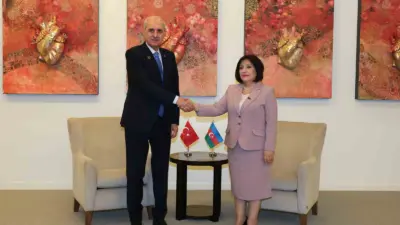 TBMM Başkanı Numan Kurtulmuş, Bakü’de Azerbaycan Milli Meclisi Başkanı Sahiba