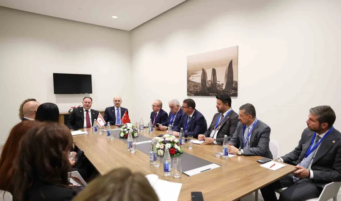 Türkiye Büyük Millet Meclisi (TBMM) Başkanı Numan Kurtulmuş, Bakü’de KKTC