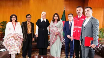Türk Kızılay Genel Başkanı Fatma Meriç Yılmaz, Bangladeş’e gerçekleştirdiği ziyarette