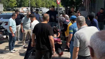 Bursa’nın Yıldırım ilçesinde komşu iki esnaf arasında iş yeri önüne