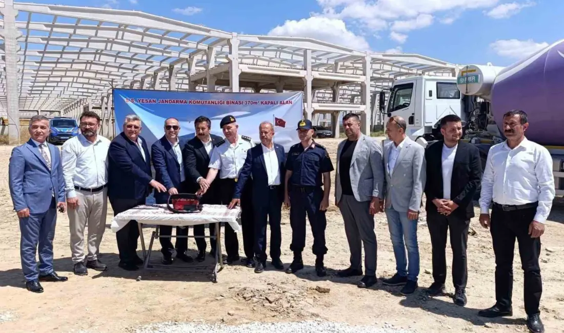 Bursa’nın Yenişehir ilçesinde Jandarmanın yeni hizmet binasının temeli düzenlenen törenle