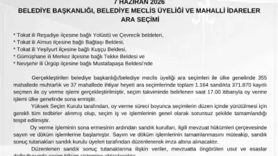 Yüksek Seçim Kurulu (YSK) Başkanı Serdar Mutta, 6 beldede belediye,
