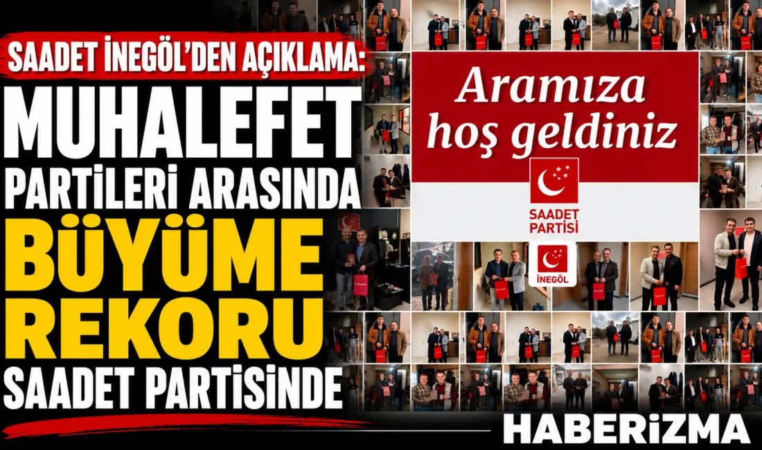 Saadet Partisi İnegöl İlçe Başkanı Ahmet Yıldız, ilçe genelinde yürüttükleri