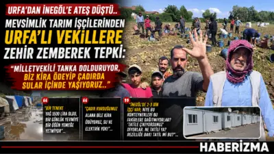 URFA'DAN İNEGÖL'E ATEŞ DÜŞTÜ! MEVSİMLİK TARIM İŞÇİLERİNDEN  URFA'LI VEKİLLERE ZEHİR