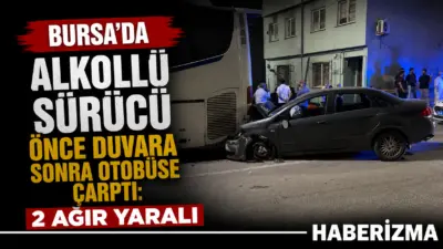 Bursa’nın Yıldırım ilçesinde alkollü olduğu öğrenilen sürücünün direksiyon hakimiyetini kaybettiği