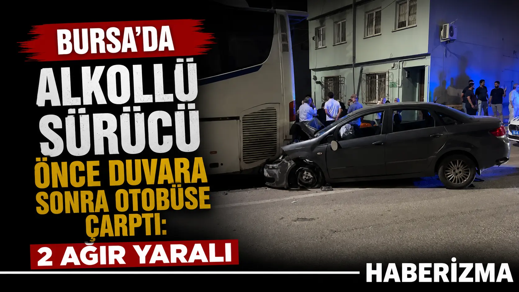 Bursa’nın Yıldırım ilçesinde alkollü olduğu öğrenilen sürücünün direksiyon hakimiyetini kaybettiği