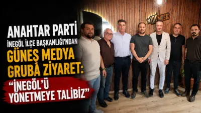 Anahtar Parti İnegöl İlçe Başkanı Alper Ildırel ve yönetim kurulu