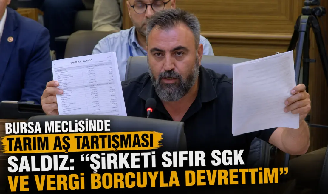Bursa Büyükşehir Belediye Meclisi oturumunda, Tarım AŞ’nin eski Yönetim Kurulu