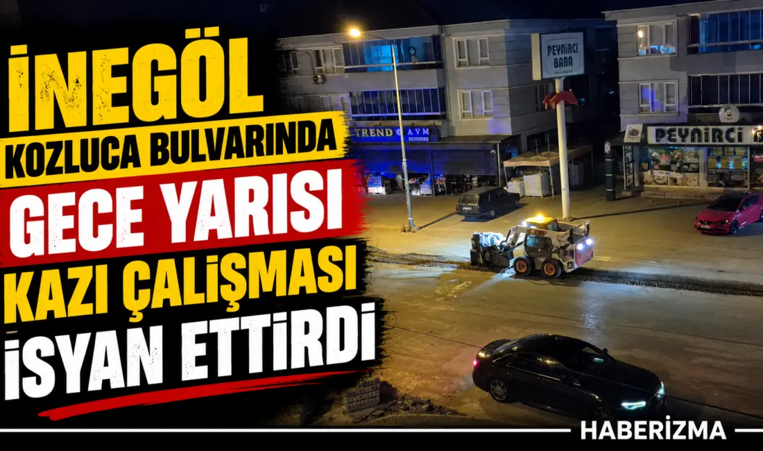 Bursa’nın İnegöl ilçesinde dün gece Kozluca Bulvarı üzerinde saat 23.30