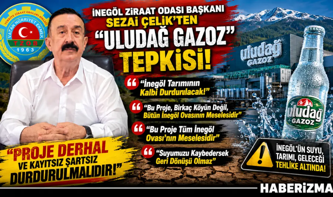 ​İnegöl Ziraat Odası Başkanı Sezai Çelik, Uludağ Gazoz firması tarafından