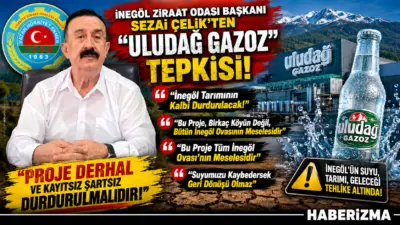 ​İnegöl Ziraat Odası Başkanı Sezai Çelik, Uludağ Gazoz firması tarafından