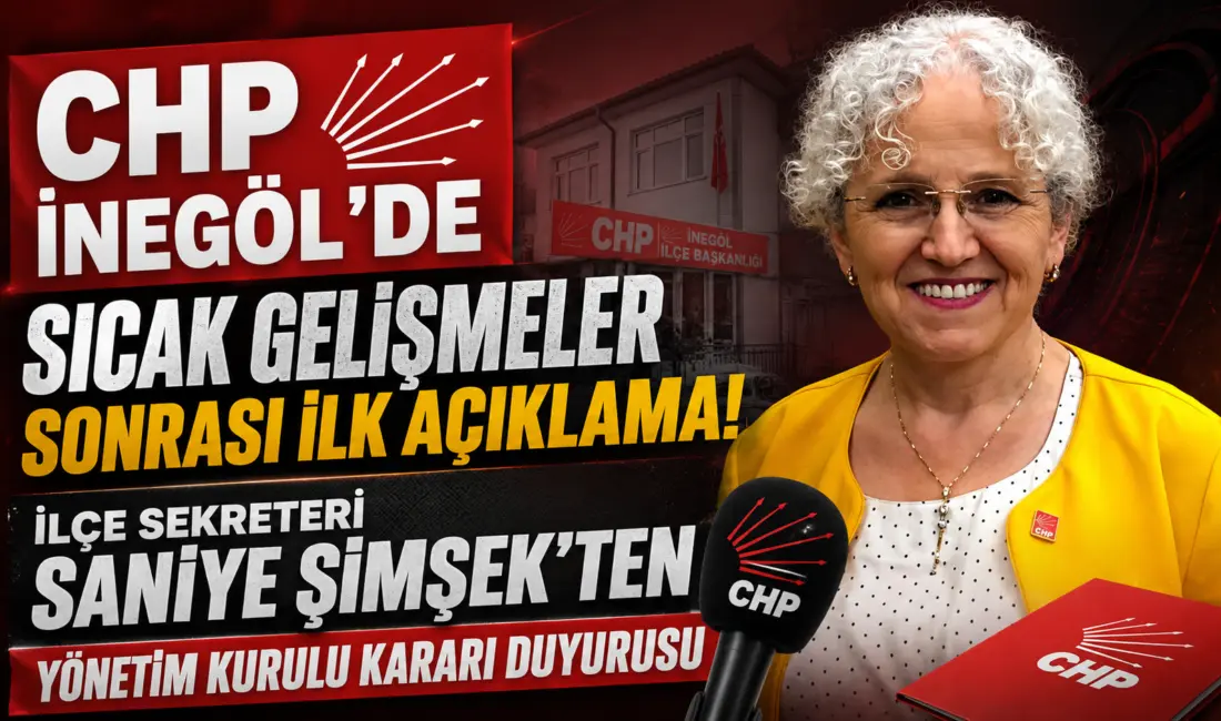 CHP İnegöl İlçe Başkanlığı'nda eski Gençlik Kolları Başkanı Ertuğrul Kuzkun’un