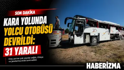 Kütahya-Afyonkarahisar kara yolunda meydana gelen trafik kazasında bir yolcu otobüsü