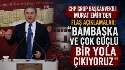 CHP Grup Başkanvekili Murat Emir, TBMM'de düzenlediği basın toplantısında gündeme