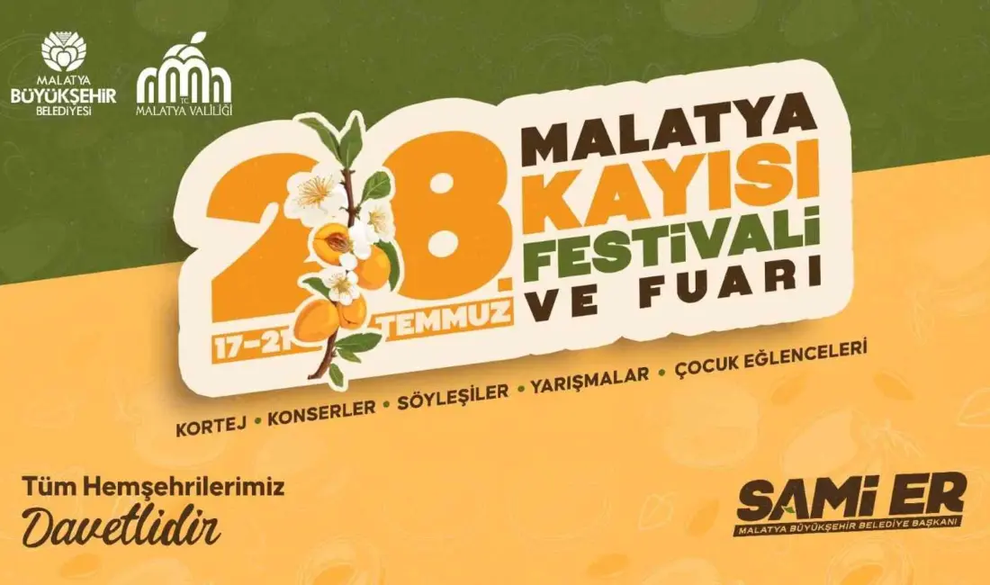 Malatya Büyükşehir Belediyesi ve Malatya Valiliği tarafından 17-21 Temmuz 2026