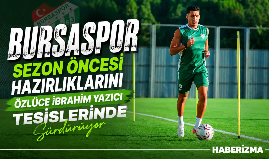 Bursaspor, yeni sezon öncesi hazırlık kampı çalışmaları kapsamında akşam saatlerinde