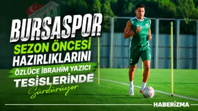 Bursaspor, yeni sezon öncesi hazırlık kampı çalışmaları kapsamında akşam saatlerinde