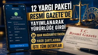 Adalet sisteminde köklü değişiklikler içeren 12. Yargı Paketi, Resmi Gazete'de