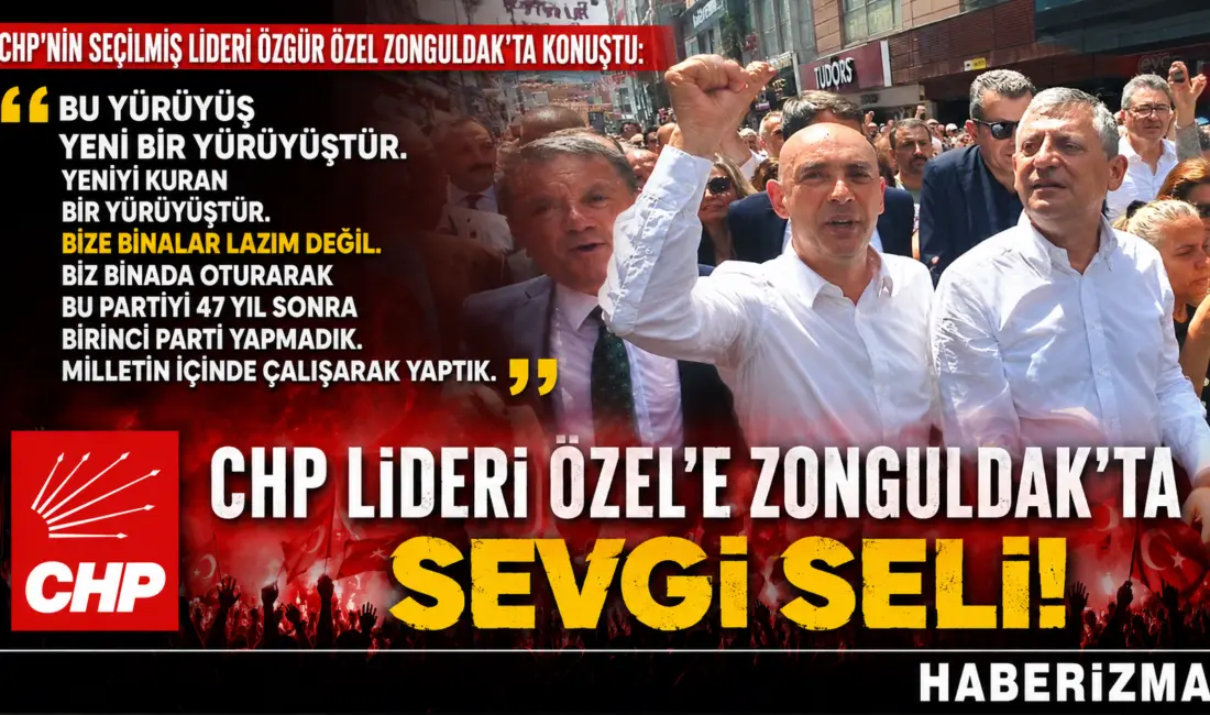 Cumhuriyet Halk Partisi (CHP) Grup Başkanı Özgür Özel, Zonguldak’ta partililer