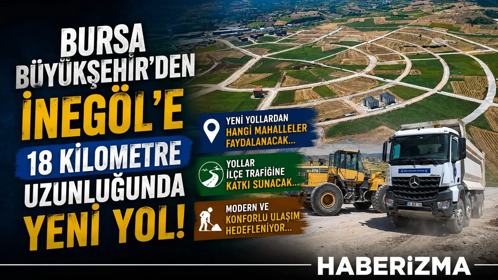 Bursa Büyükşehir Belediyesi, il genelinde çalışmalarını sürdürdüğü yeni imar yolları