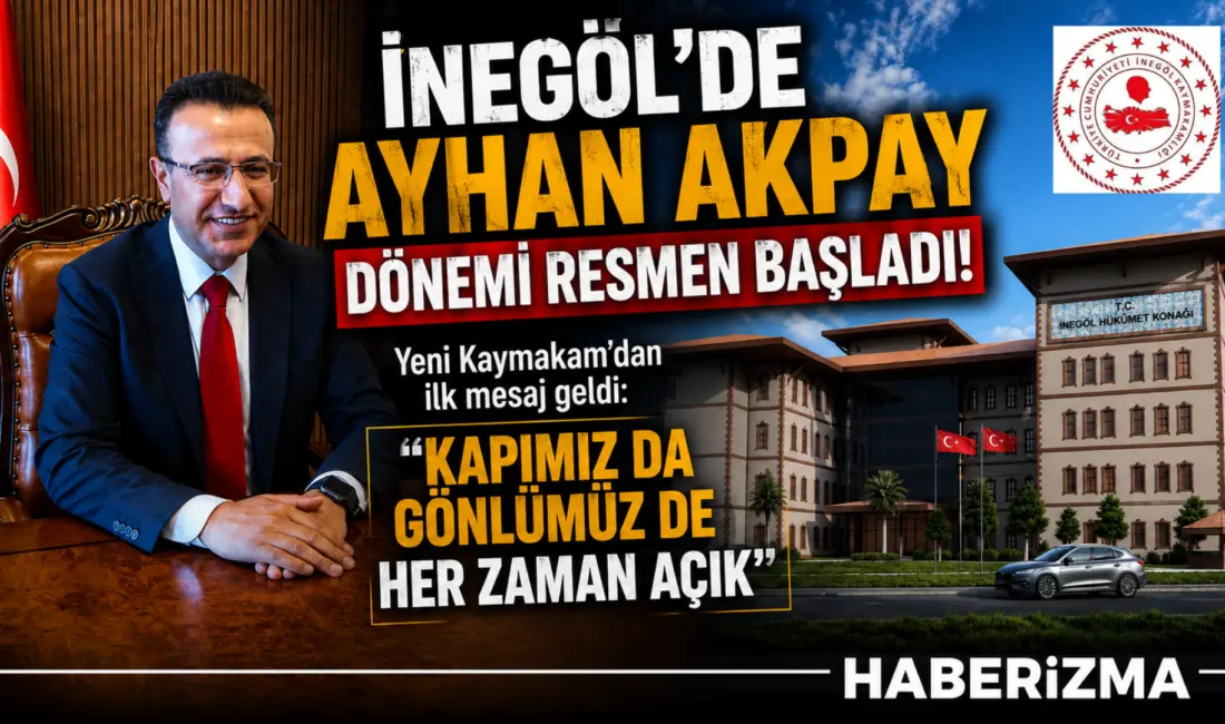 Cumhurbaşkanlığı kararnamesiyle İnegöl Kaymakamlığı görevine atanan Ayhan Akpay, bu sabah