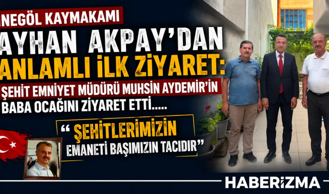 İnegöl’deki görevine hızlı ve anlamlı bir dokunuşla başlayan yeni Kaymakam
